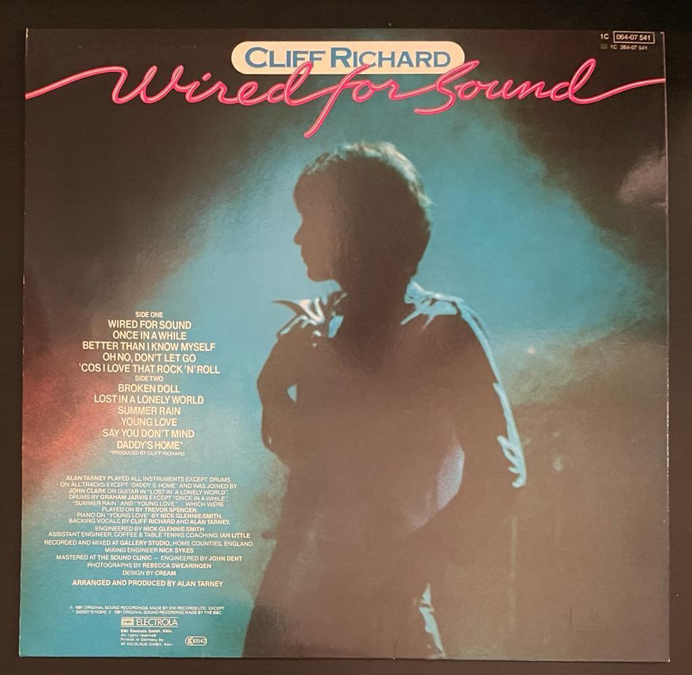 Cliff Richard- Wired For Sound (Германия 1981г.)