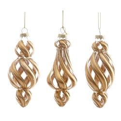 GAEM Украшение новогоднее "Фигурная сосулька", L5,5 W5,5 H13,5 см, 3в.