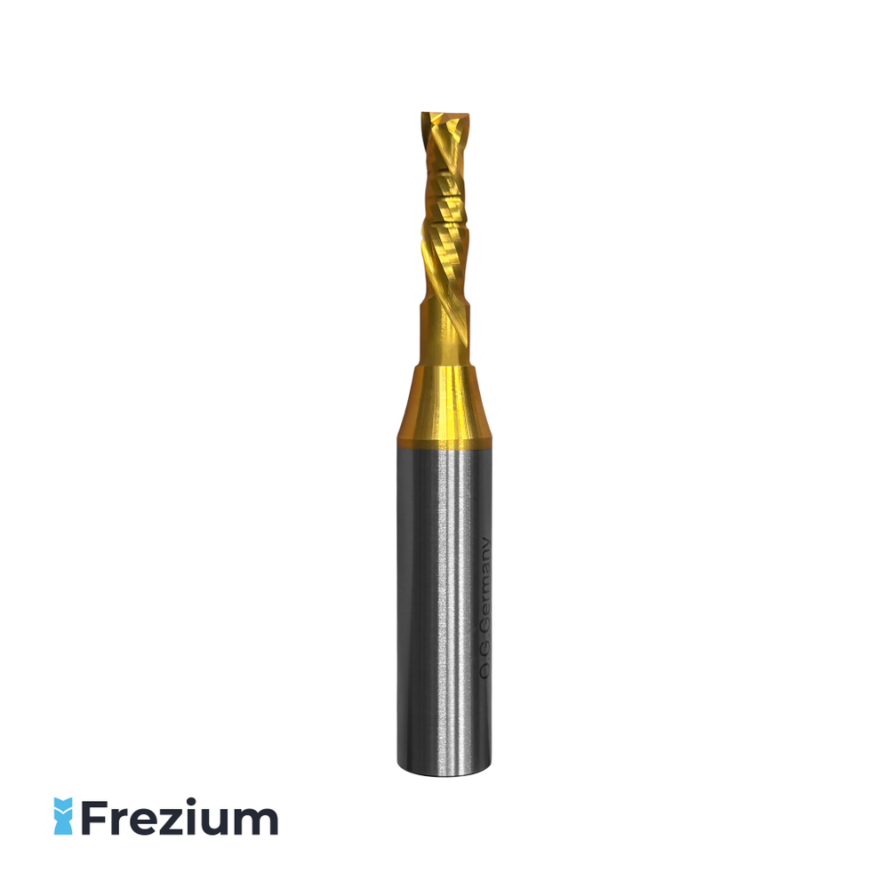 Компрессионная фреза твердосплавная со стружколомом"O.G.Germany" (6x12x20x80 Z2; 10325102TiN)