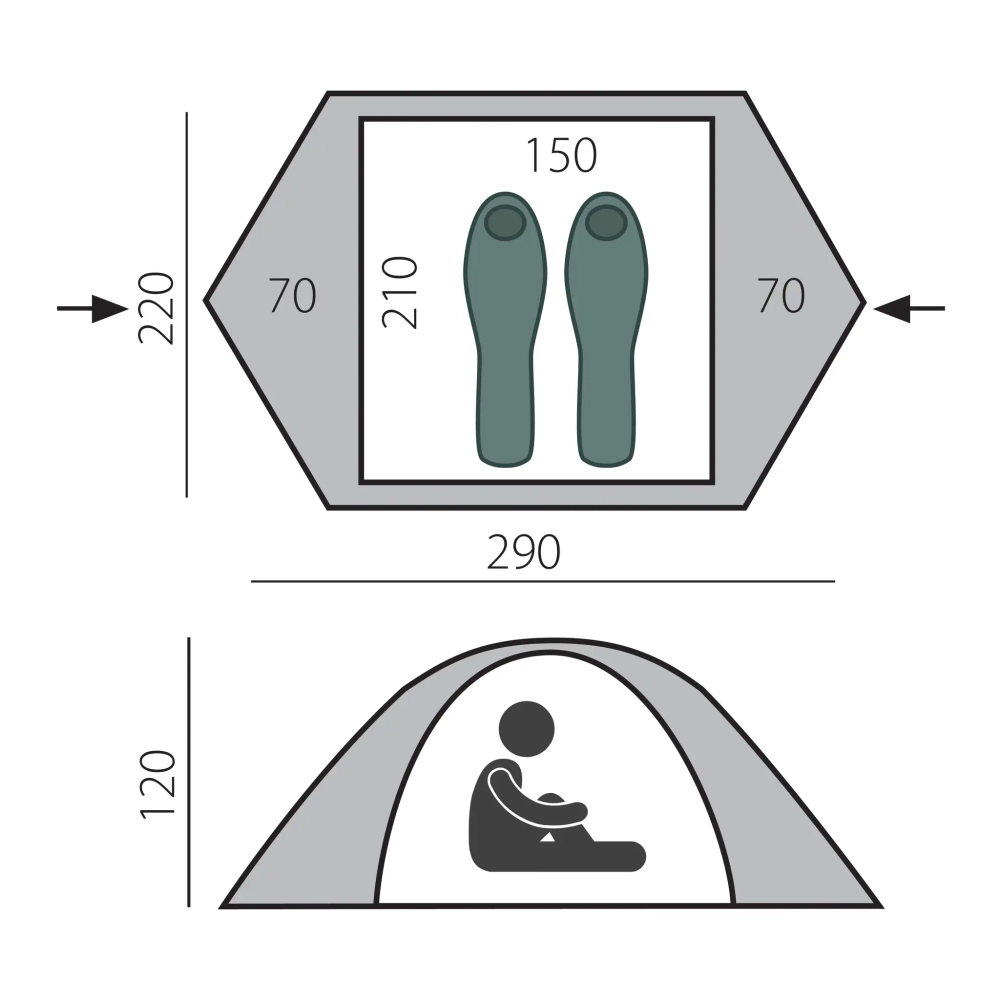 Палатка Btrace Cloud 2 [T0126]