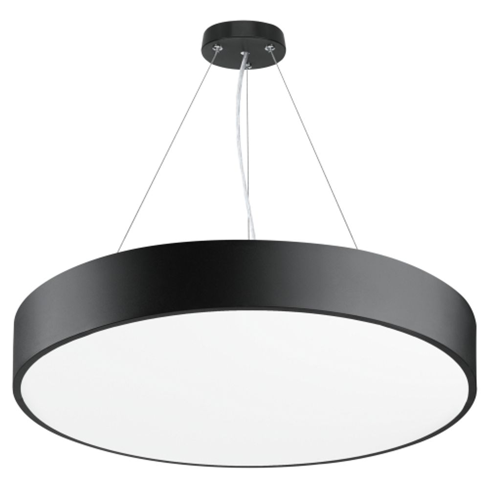 Светильник LED ЭРА Geometria SPO-132-B-40K-088 Ring 88Вт 4000К 8200Лм 800*800*80 черный подвесной драйвер внутри | Декоративные светильники Geometria