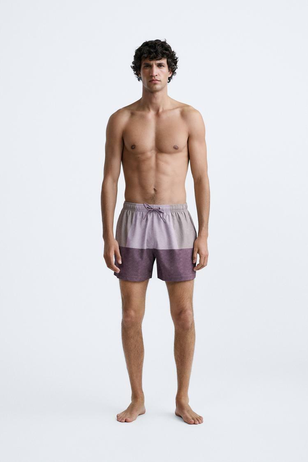 ZARA ПЛАВКИ В ЦВЕТНОМ БЛОКЕ, ФИОЛЕТОВЫЙ