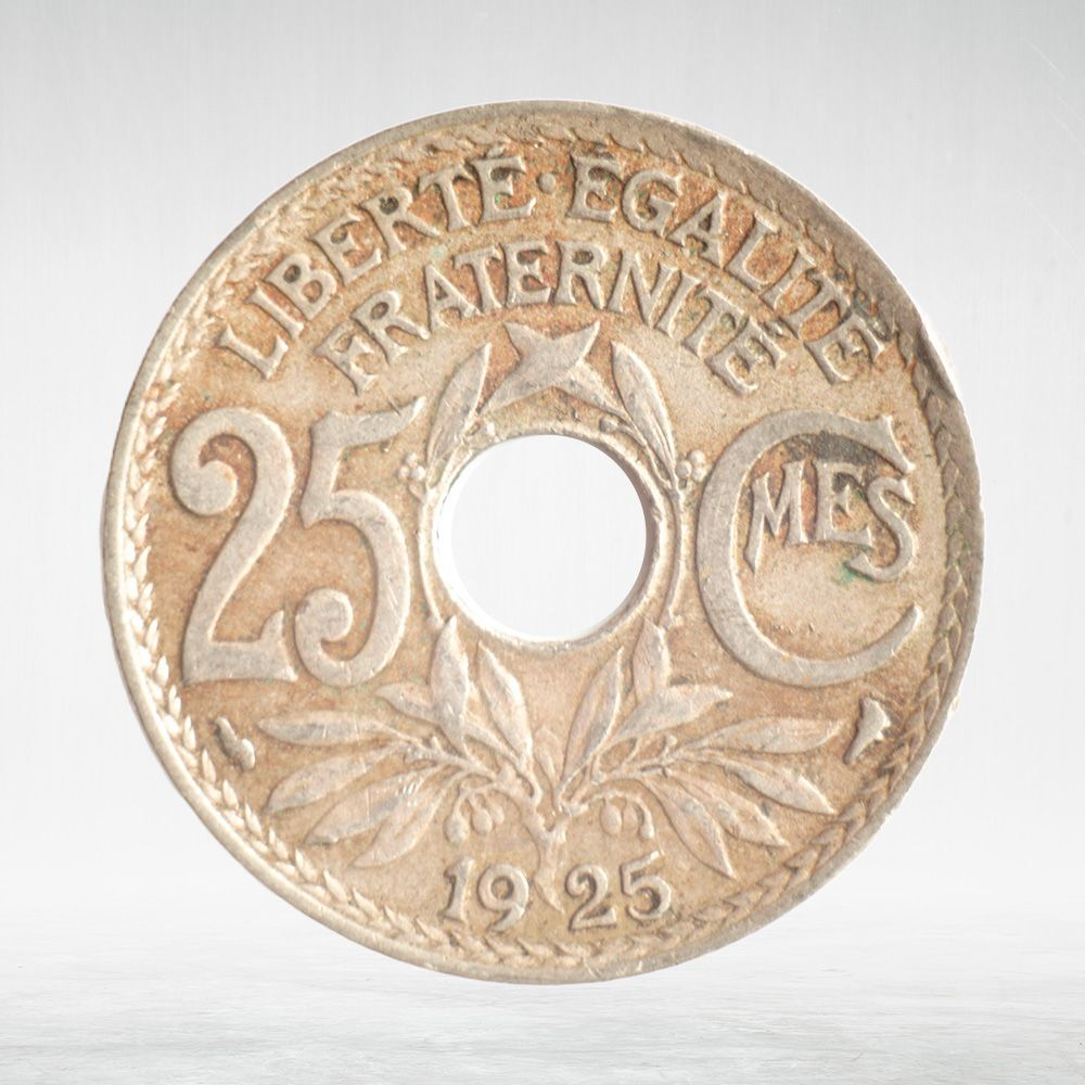 France, 25 Centimes 1925 - Edmond-Émile Lindauer, VF