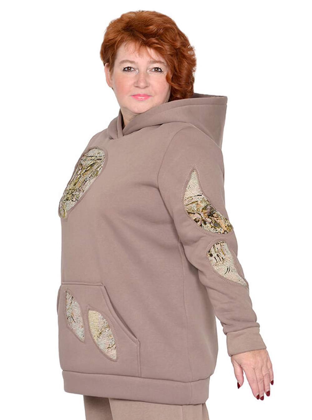 Толстовка из футера с начесом Бабочки