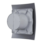 Вентилятор накладной BREEZE D100 обратный клапан Dark gray metal