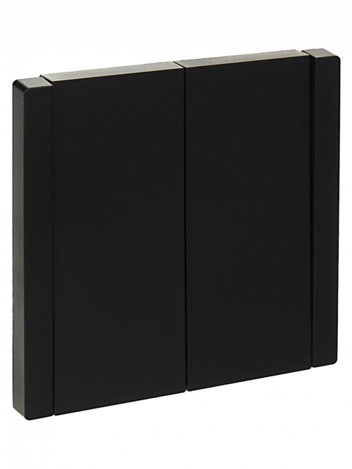 FORTE&PIANO Выключатель 2-клавишный перекрестный 10А FP109 черный IEK