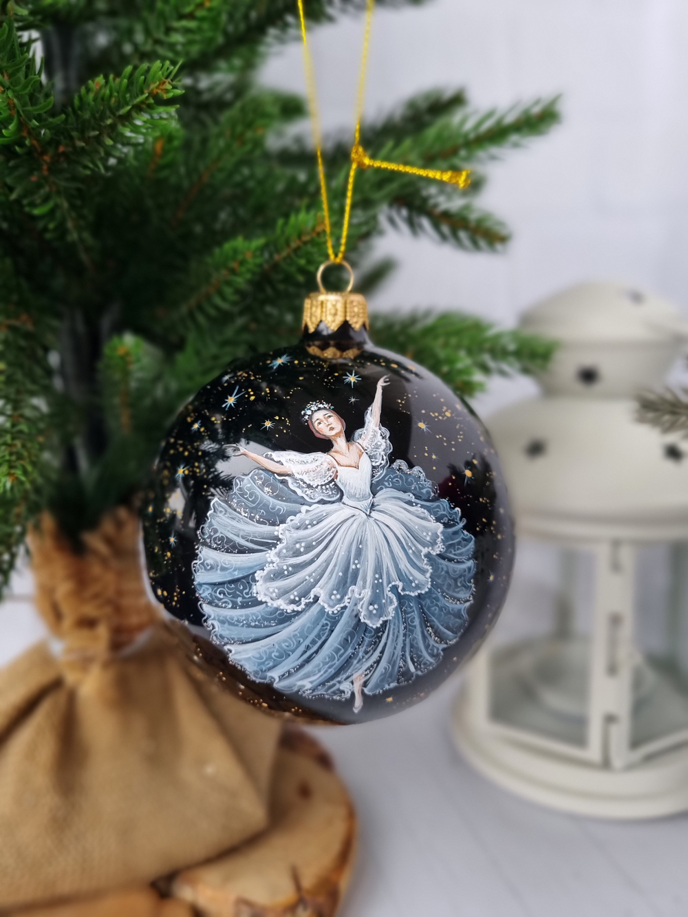 Шар стеклянный "Русский Балет", ручная роспись