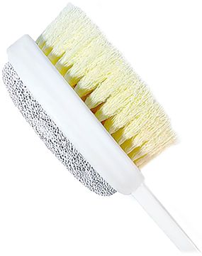 Щетка для душа Qualitell Double Sided Shower Brush с пемзой для пяток