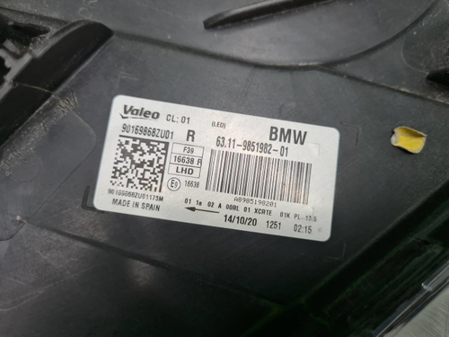 Фара правая BMW X2 F39 (2017-2023) LED