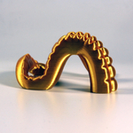 Держатель телефона в виде щупальца осьминога, золотая