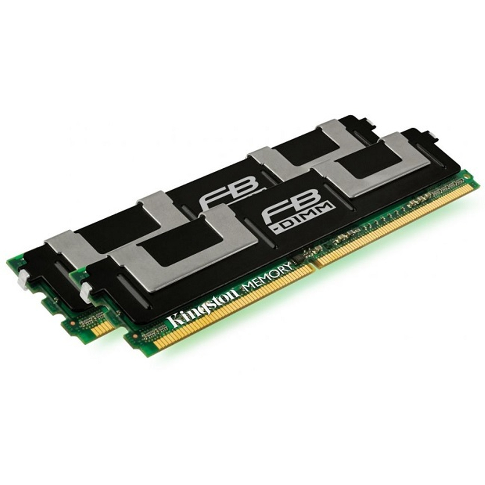 Серверная оперативная память FB-DIMM DDR2 2Gb, 2x1Gb, 667Mhz, Kingston, ECC, REG (KTD-WS667/2G)