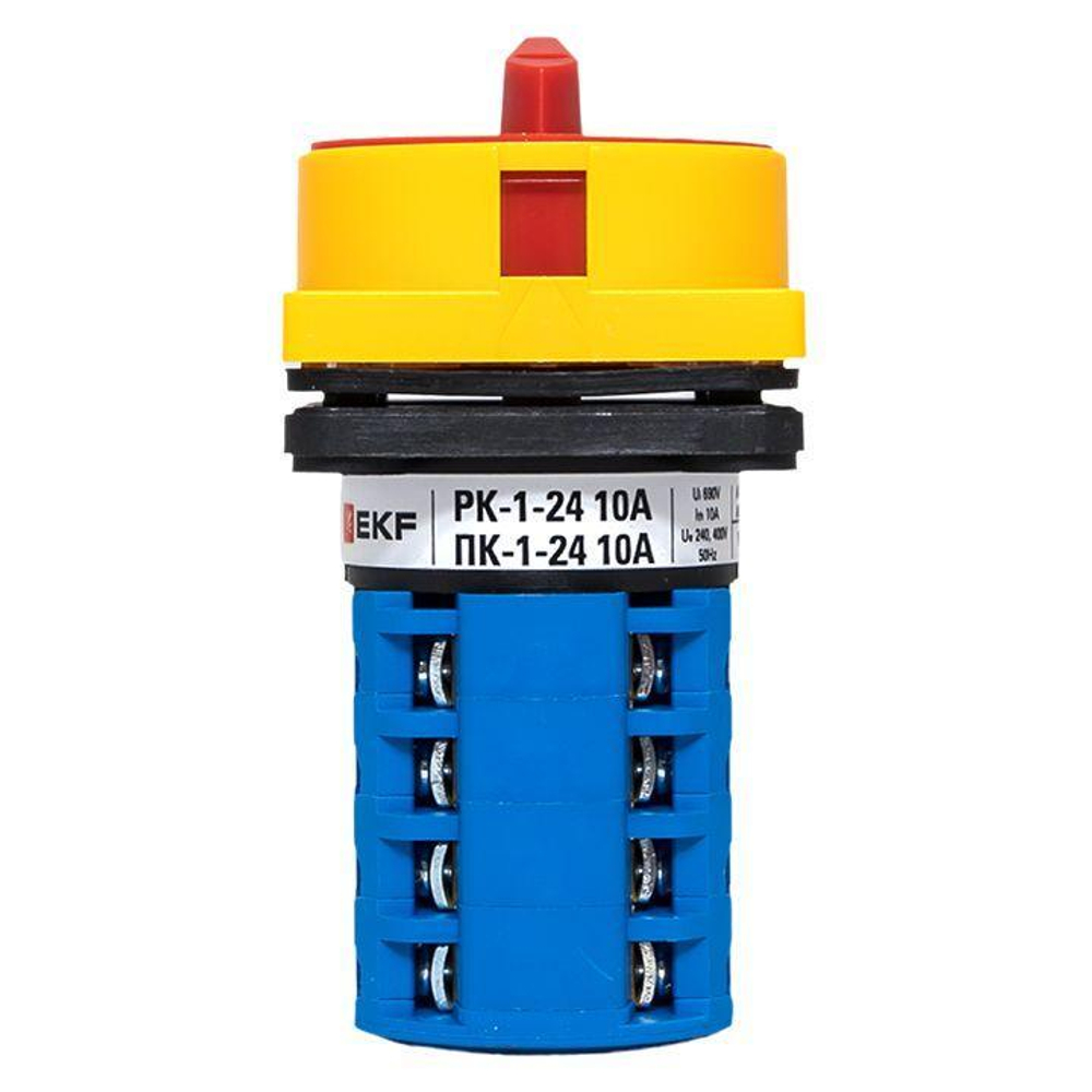 Переключатель кулачковый ПК-1-24 10А 4п "1-0-2" с блокировкой IP65 PROxima EKF pk-1-24-10-a65