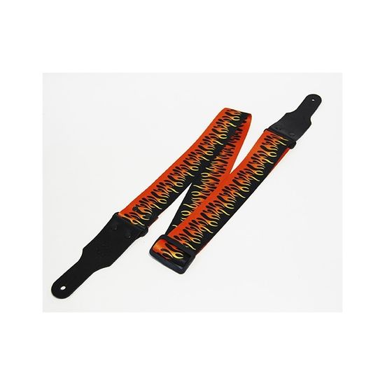 FL40214PA PolyArt Ремень для гитары, полиэфир, огонь, Fidel