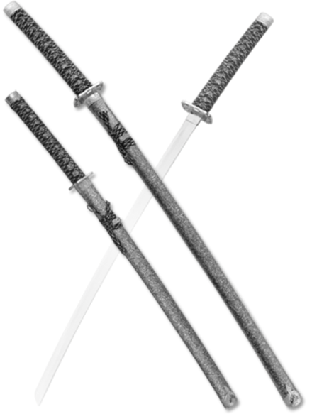 Armas Del Mundo Набор самурайских мечей, 2 шт. Ножны серый мрамор