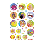 Наклейки-стикеры Контэнт-Канц, А5, 145x210 мм, "WOW Bullet Journal Sticers. Медведь", 10 л, зеленые, бумага, 400+ наклеек