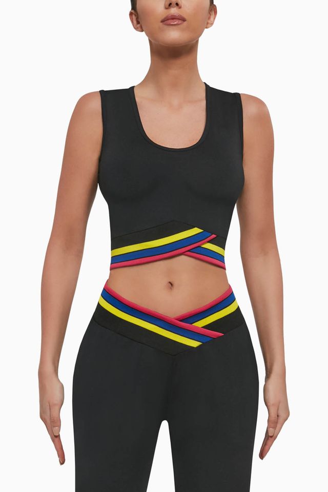 Топ черный для фитнеса Champ