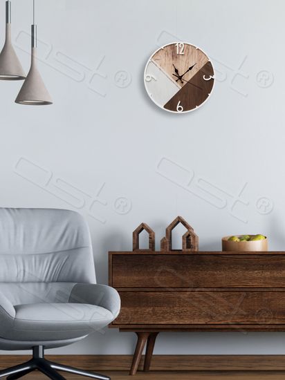 Настенные часы "Geometric brown"