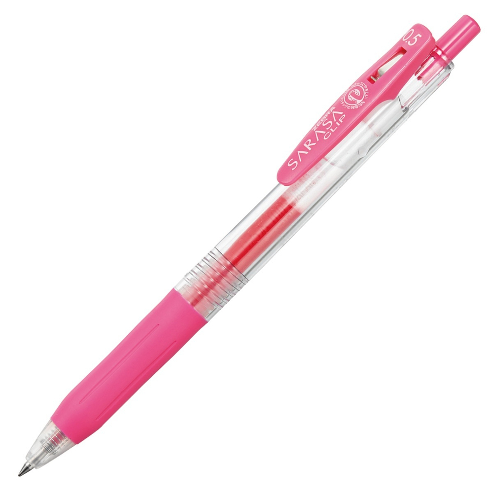 Ручка гелевая Zebra Sarasa Clip 0.5 Pink - розовый