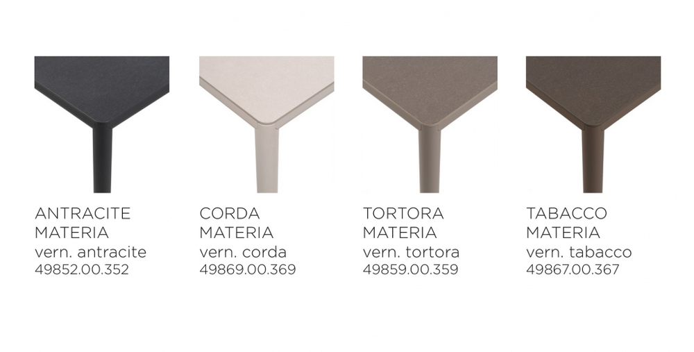 Стол обеденный ламинированный Nardi Piave 80, антрацит