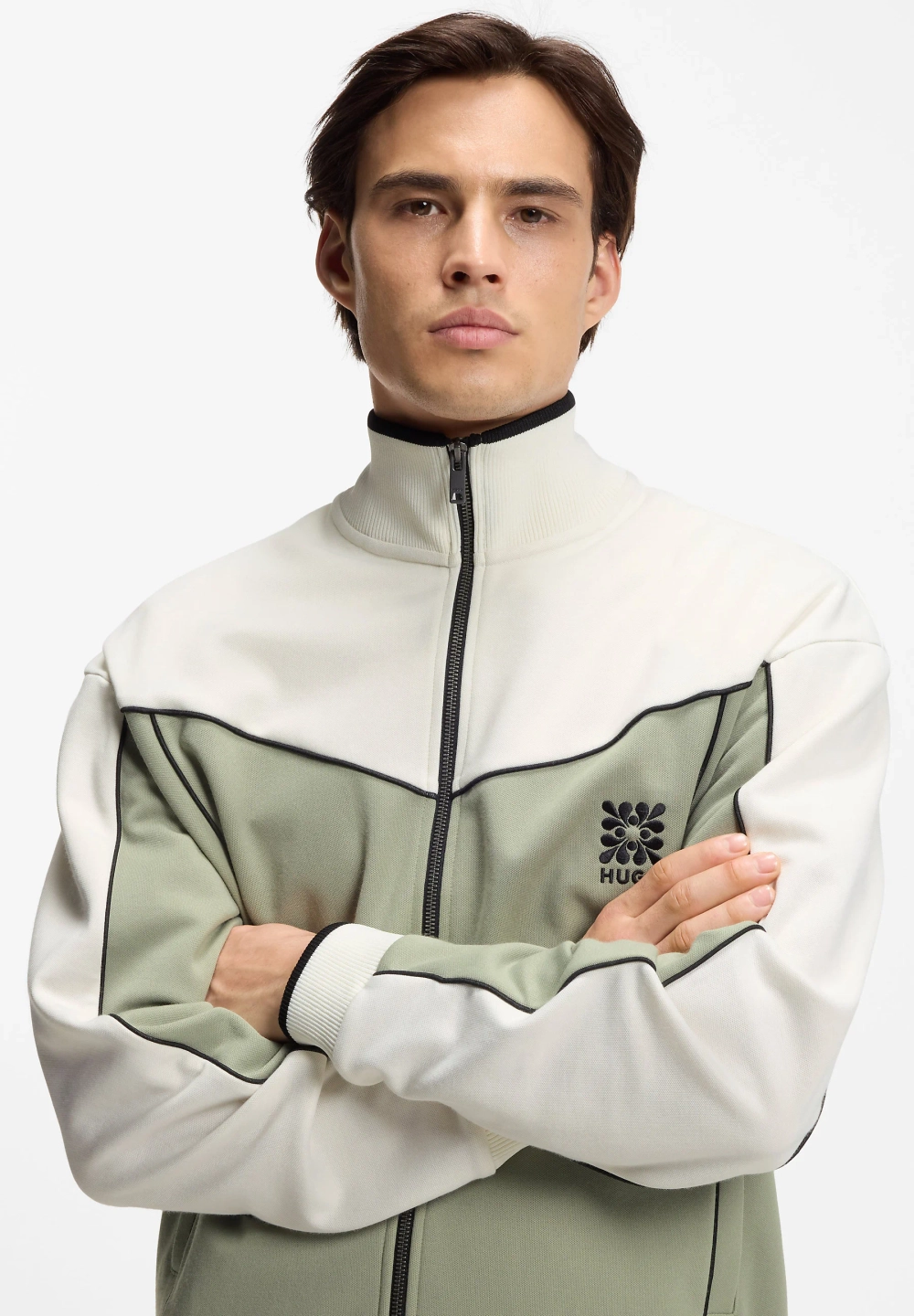 Толстовка на молнии Hugo - light/pastel green