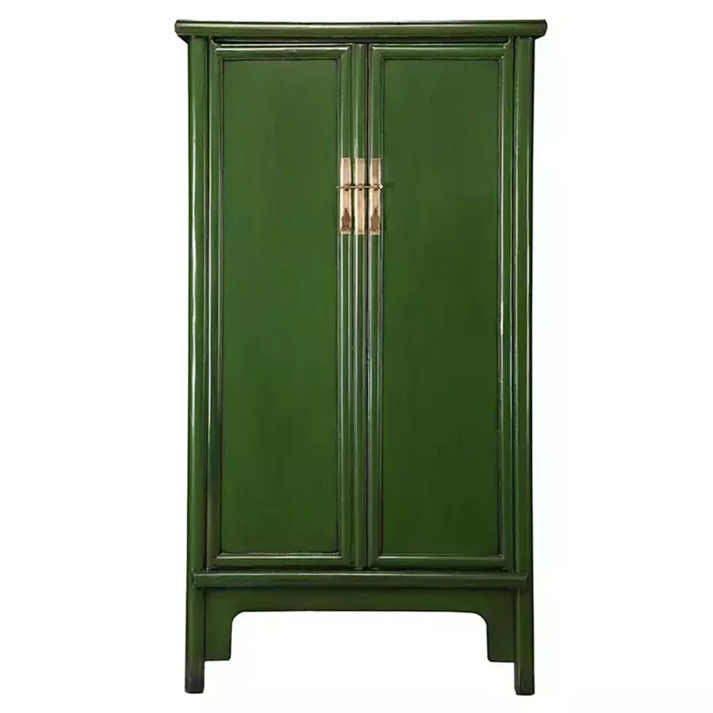 Китайский темно-зеленый шкаф