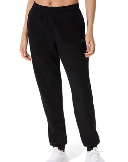 Женские теннисные брюки Asics Logo Fleece - performance black