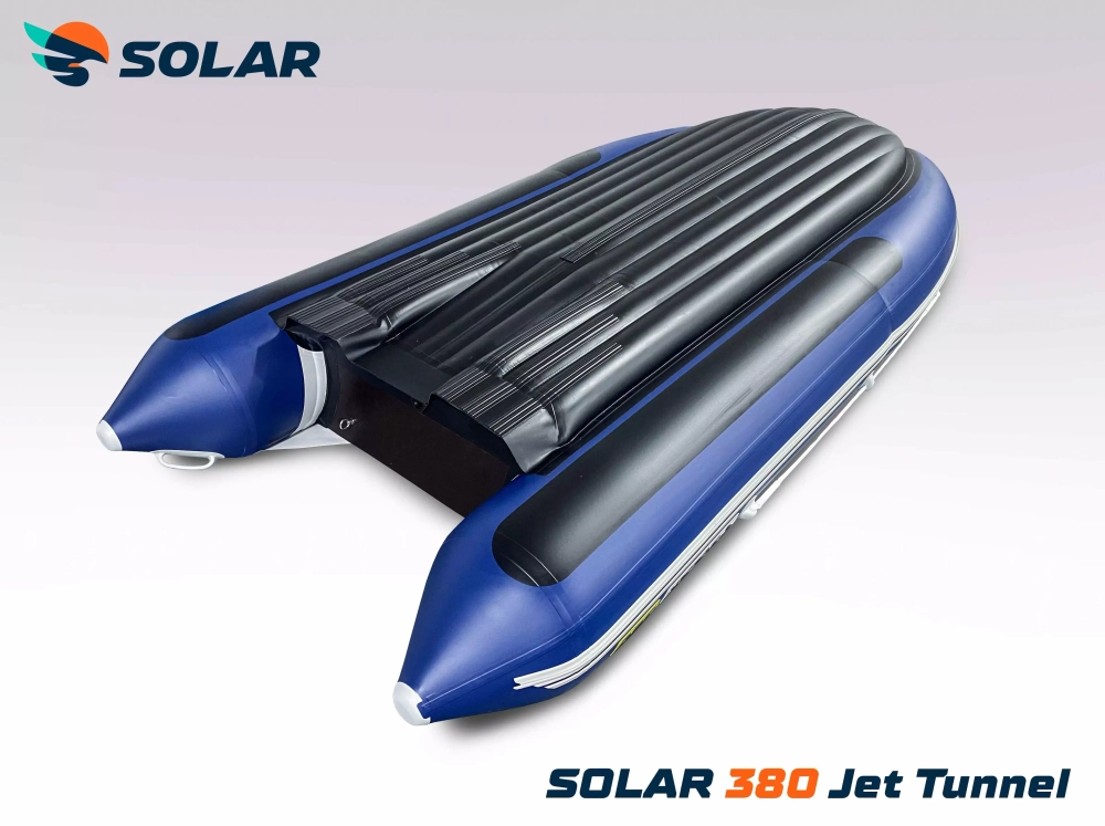 Лодка надувная моторная solar-380 jet tunnel