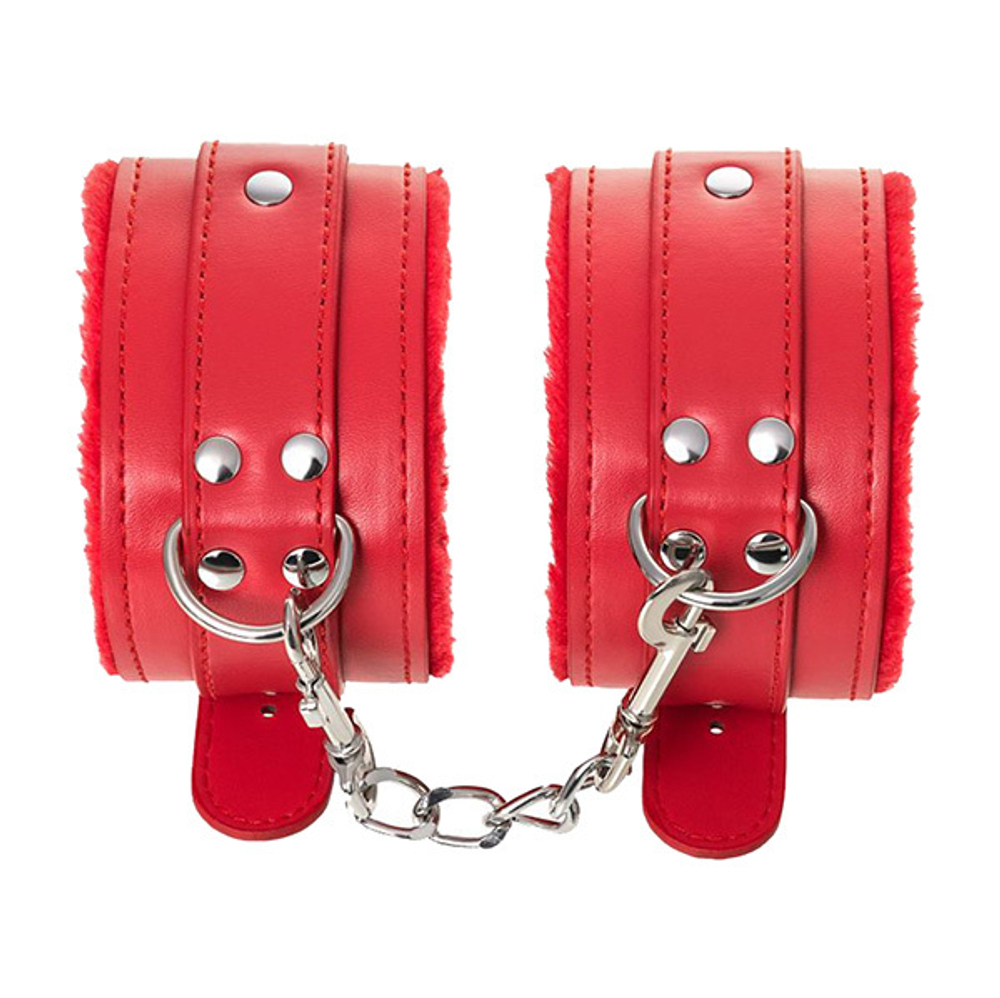 Красные оковы из искусственной кожи ToyFa Anonymo 310155