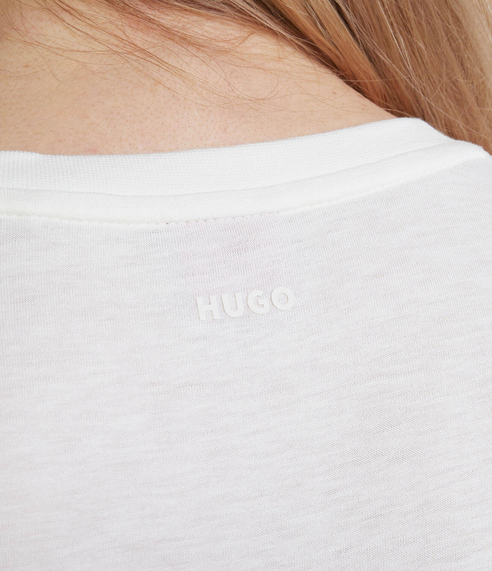 Футболка Smart Crew HUGO - экрю(50478228)