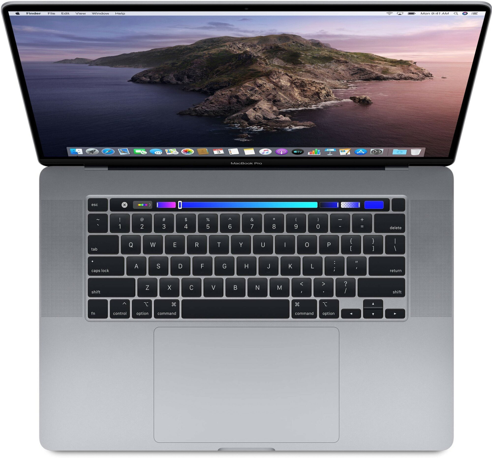 Ноутбук Apple MacBook Pro 16" A2141 (MVVK2RU/A) /Intel Core i9 9880H 2.3 ГГц/RAM 16GB/SSD 1024GB/Radeon Pro 5500M - 4 ГБ/3072*1920/Sonoma/Mac Os/Подсветка кл-ры: Да/серый. Состояние: B1