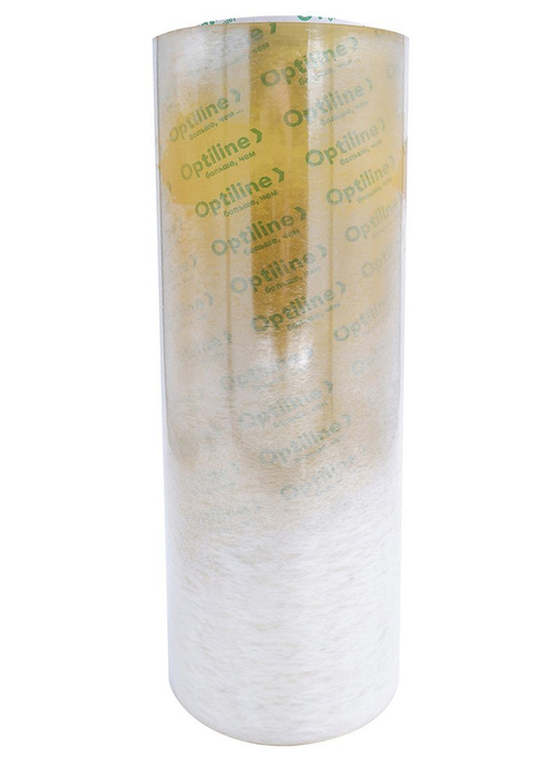 Пленка пищевая Optiline, ПВХ, 9 мкм, 350 мм, 900 метров в рулоне, желтая