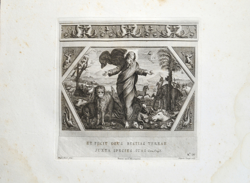 Фрески (картины) из перистилей Ватикана, руки Рафаэля Санти. На новых медных дощечках, изготовленных