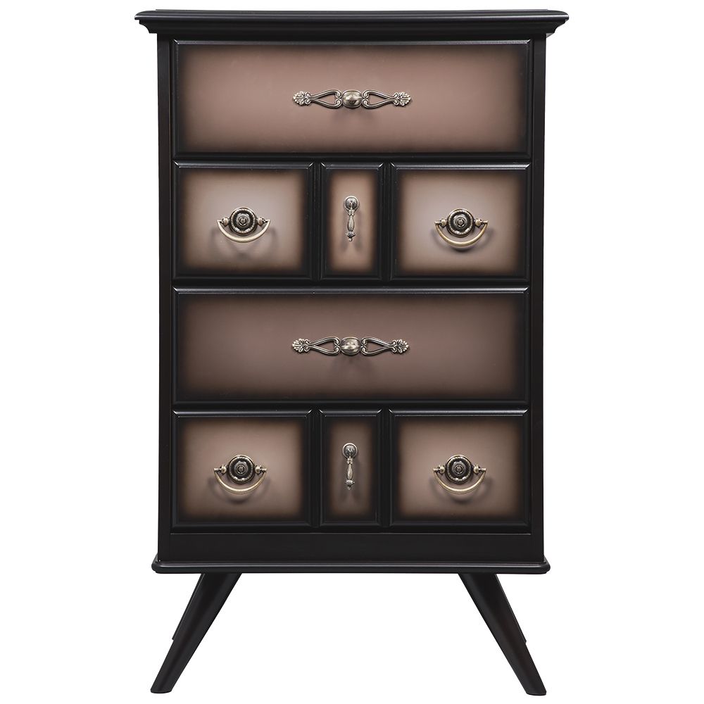 Комод Пандора - 1 с 4 ящиками Орех Оберджин Шоколад