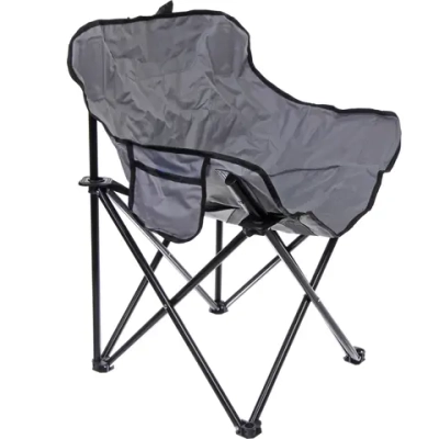 Кресло складное до 100 кг TJ-2000, 60*46*70 см, цвет: серый