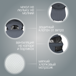 Модульная коляска BubaGO Lotta Thermo 3в1