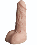 Телесный фаллоудлинитель с мошонкой Cock Next - 17 см.