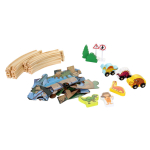Развивающая игрушка Деревянная дорога 39 эл, коробка C-41886