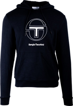 Мужская теннисная кофта Sergio Tacchini Libero Hoodie - черный