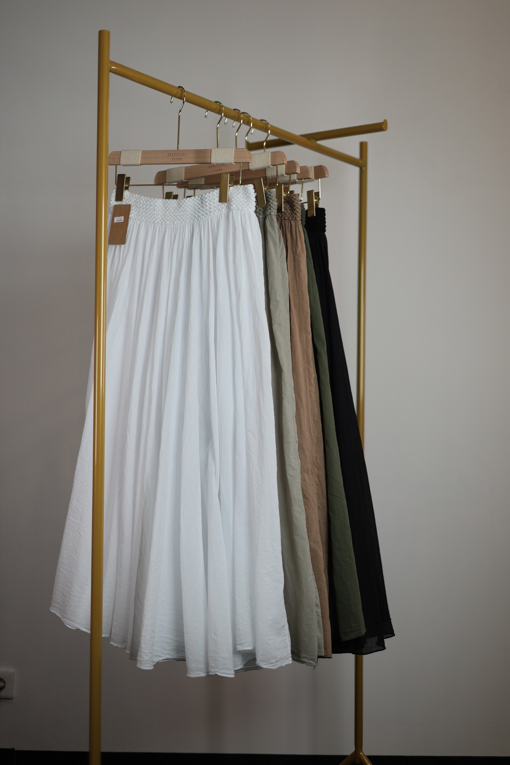 юбка длины макси, на резинке с подкладом