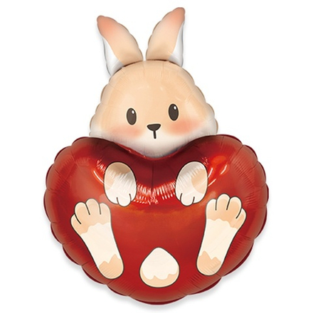 ФИГУРА Зайка в сердце 76 см