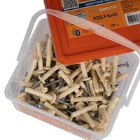 Дюбель-гвоздь 6х40 мм грибовидная манжета 120 шт Европартнер