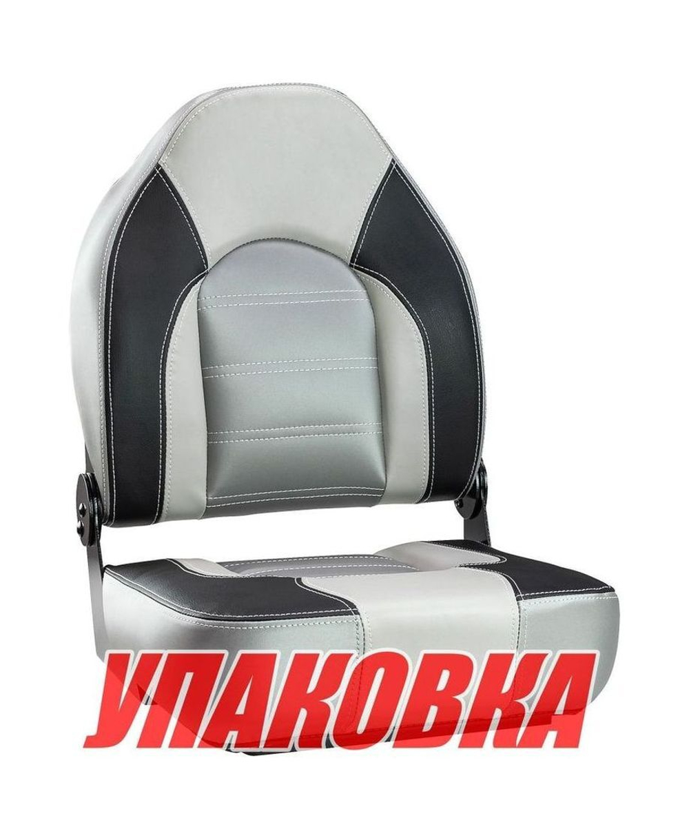 Кресло складное PREMIUM, цвет серый/темно-серый (упаковка из 4 шт.)
