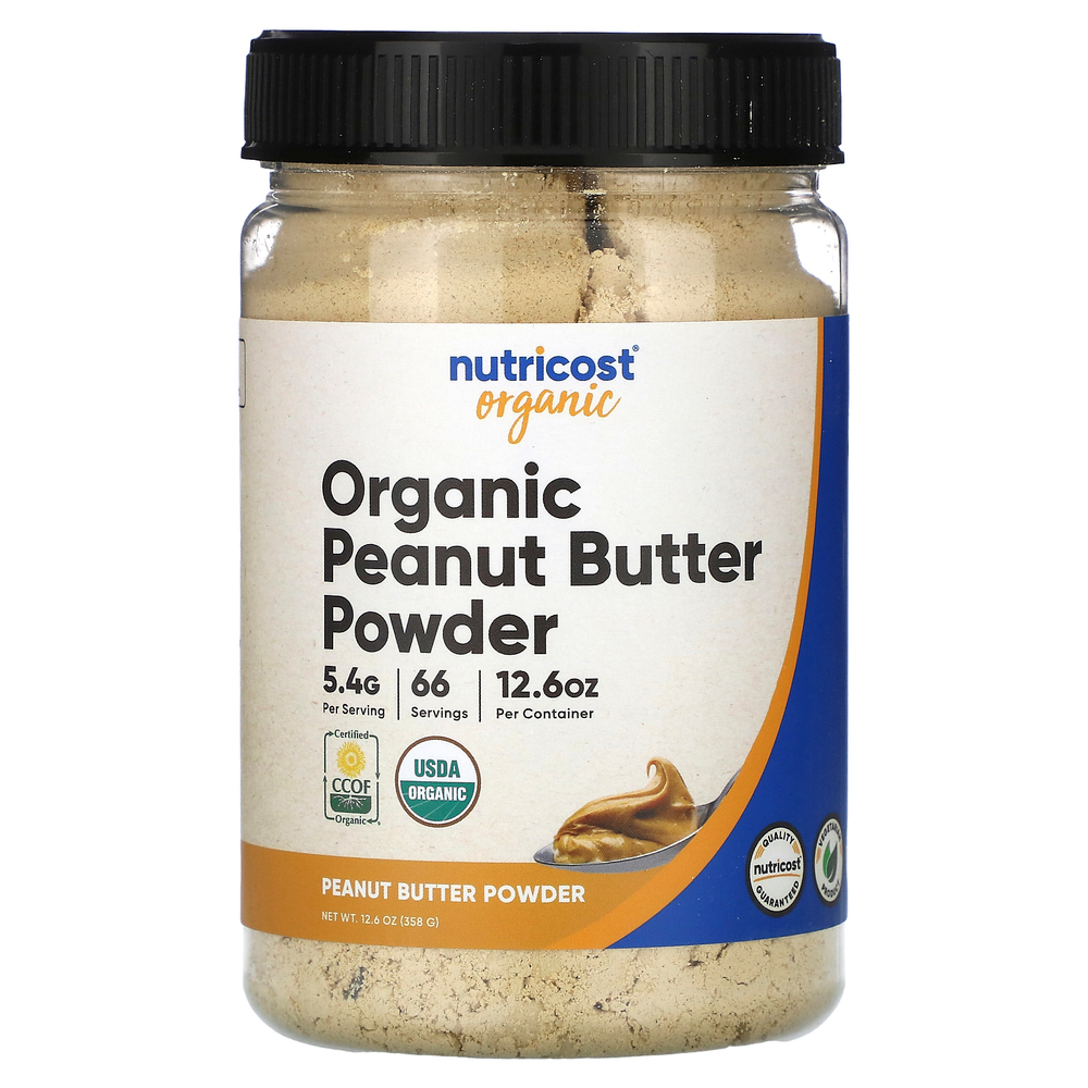 Nutricost, органический порошок из арахисовой пасты, 358 г (12,6 унции)