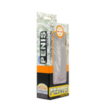 Насадка с закрытой головкой и вибрацией - 13 см. (Цвет: прозрачный)