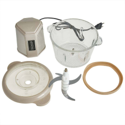 Измельчитель электрический 800 Вт, 2 л DELTA LUX DE-7405 бежевый