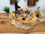 Раковина из окаменелого дерева OD-65695 46х40х15 из натурального камня