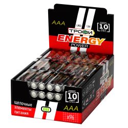 Батарейки Трофи LR03-4S promo-box ENERGY POWER Alkaline | Батарейки Щелочные (Алкалиновые)