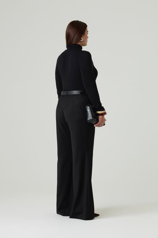 Водолазка с шерстью мериноса, черный