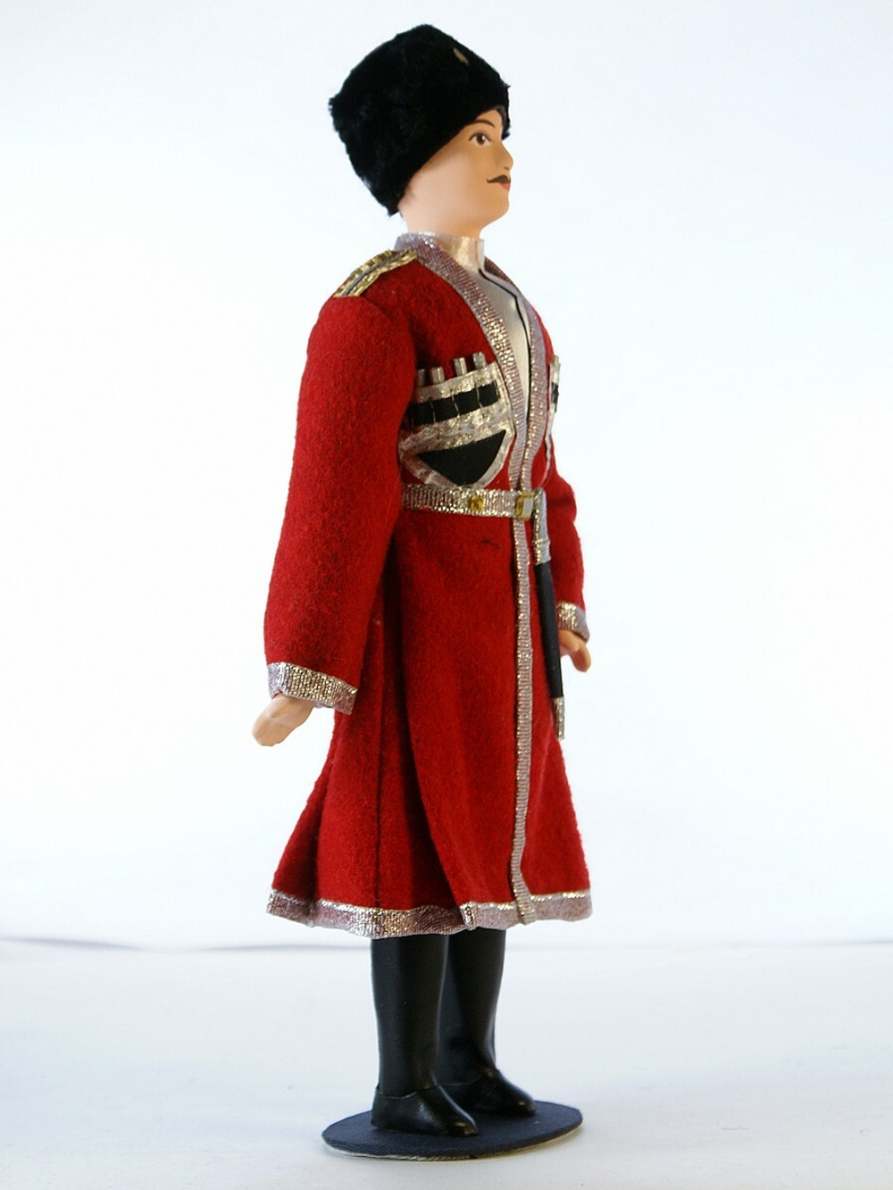 Кукла коллекционная Казак кубанский в красной черкеске