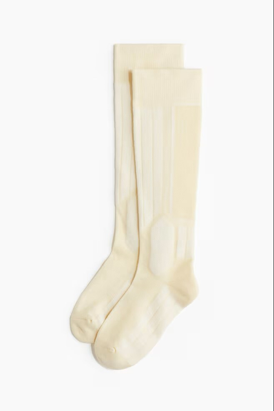 H&M Теплые лыжные носки DryMove™, кремовый